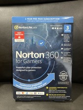 NORTON 360 FOR GAMER INTERNET SECURITY 2026 3 DEVICE/1 YEAR Brand New Ship Fast