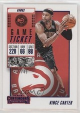 2018-19 Panini Contenders Game Ticket Blue 35/49 Vince Carter #22 HOF 7y2
