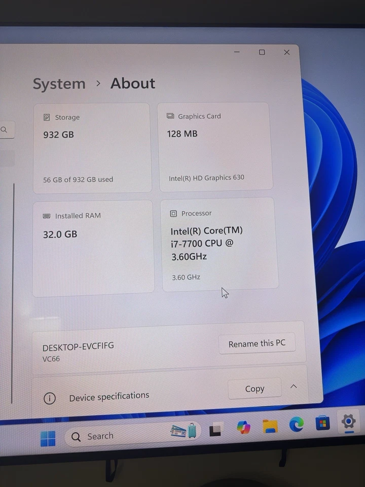 ASUS VivoMini PC VC66 Intel i7 3.60 - Image 2 of 3