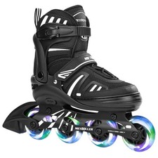 METROLLER Adjustable Inline Skates for Girls Boys with Light up Wheels Roller...