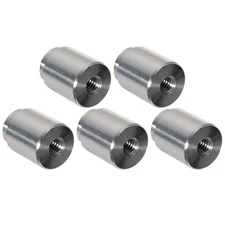 ICT Billet FM0610BUNG-5; Weld On Bung, Aluminum, M6 x 1.0mm Female, 5pcs