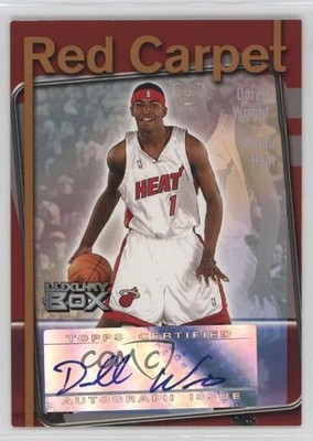 2004 Luxury Box Red Carpet Tier Reserved 34/75 Dorell Wright Rookie Auto RC 7xr