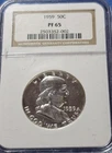 1959 Proof Franklin Silver Half Dollar - NGC PF 65