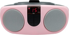 PROSCAN SRCD243 Portable CD Player with AM/FM Radio, Boombox Pink 