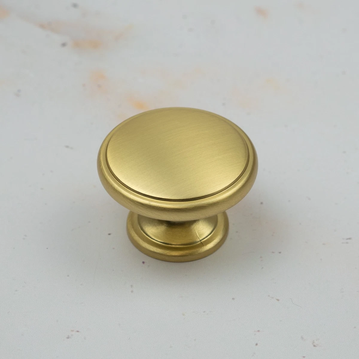 Brass Kitchen Cupboard Knobs 25 x 38mm Brushed Gold Furniture Door Drawer Pull