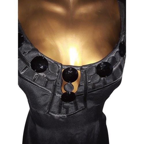 NWT Just Cavalli by Roberto Cavalli $860 Sz 40 Black Bead Embellished Dress  - Picture 6 of 10