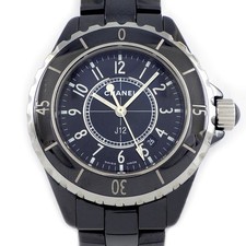CHANEL Watch J12 H0682 Black Dial Three Hands Ceramic Stainless Steel Quartz