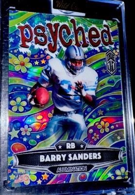 2026 Wild Card True 1/1 Barry Sanders Psyched Multicolor Lions 1/1 Rare