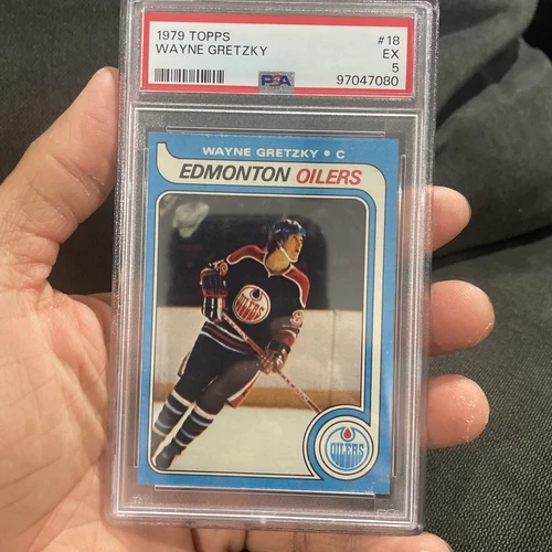 1979 Topps Hockey #18 Wayne Gretzky Rookie Card RC Graded PSA 5 EX