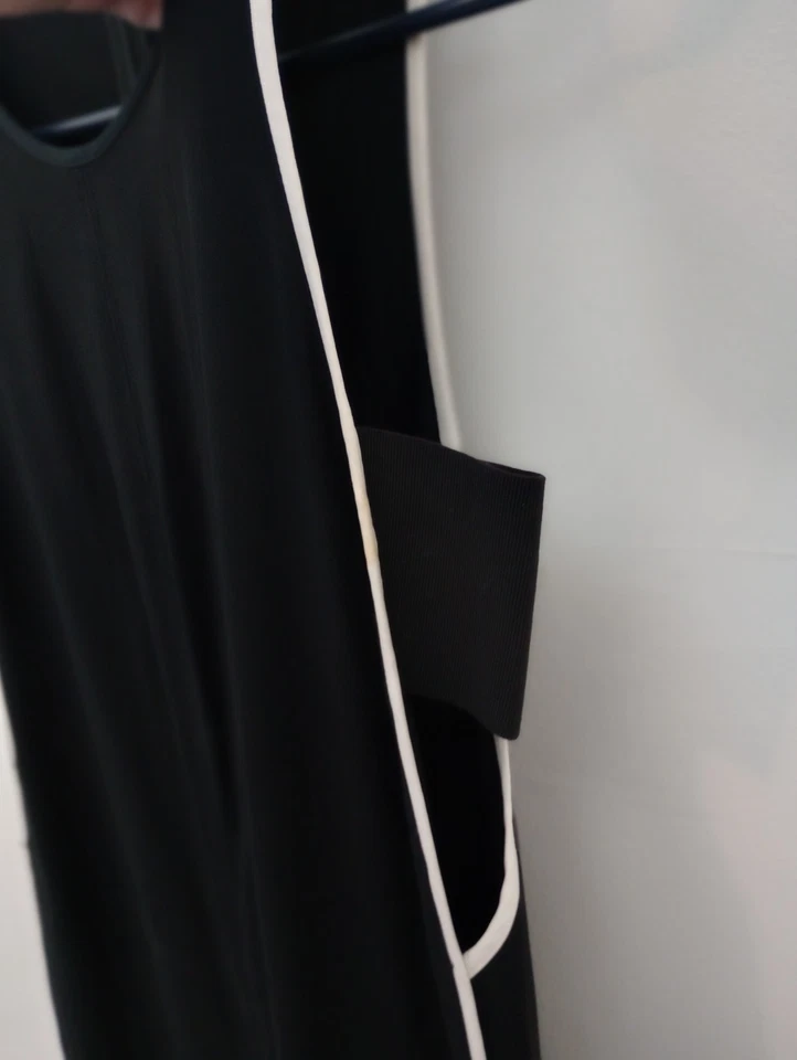 Mono Rag & Bone LUNA blanco y negro talla 8 lados recortados venta al por menor $698 Foto 4 de 4