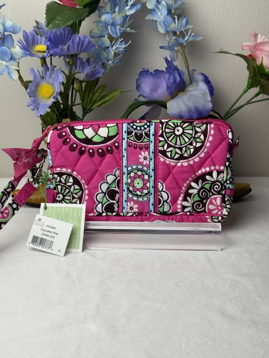 Vera Bradley Cupcakes Pink Wristlet Wallet NWT Retired Pattern | eBay