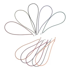  10pcs Elastic Cord with Metal Ends: 12cm Stretch Loop Band for Masks DIY Crafts