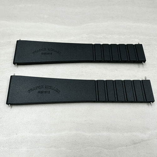 Genuine New FRANCK MULLER 7080 Lug 20mm / 15mm Rubber Watch Band Black #628 - Picture 2 of 4