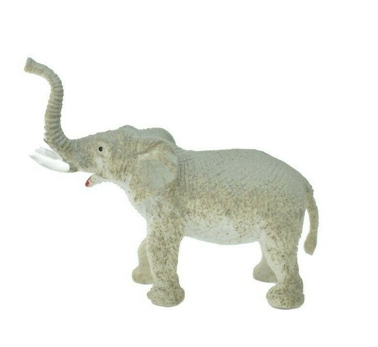 Elephant African Realistic Small Toy Model Plastic Replica Model