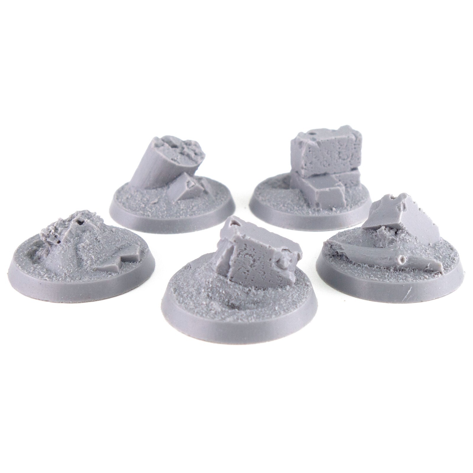 Resin Flying Bases 32mm x5 (a) Stone Ruins   Flying Stand Scenic LOTR