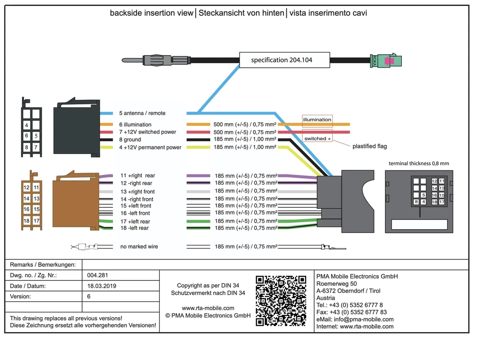 Câble adaptateur alimentation fantôme compatible avec Citroen C5, C6, C8, DS3... - Photo 3/3