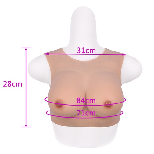 US Stock Silicone Breast Forms Fake Boobs For Man Crossdresser Transgender - Picture 7 of 31