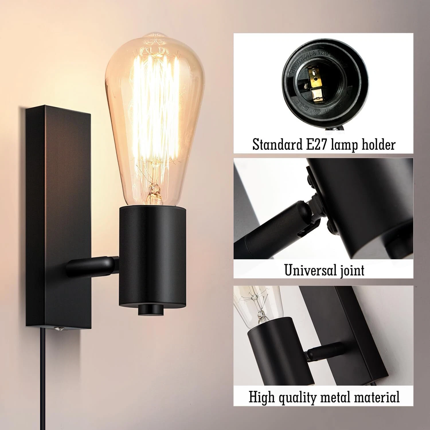 Industrial vintage loft wall light in UK