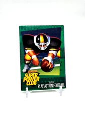Super Play Action Football POWER CARD Nintendo Super Power Club #8 PROMO (SP)