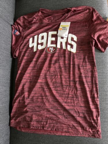 San Francisco 49ers Sideline Velocity T-Shirt Nike Mens New Red Small - Picture 3 of 4