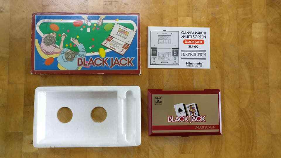 BLACK JACK Nintendo game and watch 1985 BJ-60 boxed | eBay
