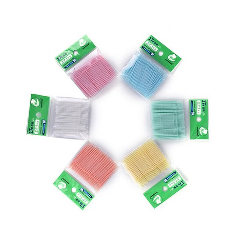 Interdentalbürste Sticks 100tlg Dental Bürsten Zahnreinigung Zahnzwischenraum - 第 15/27 張圖片