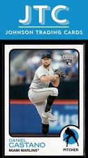 2022 Topps Heritage Daniel Castano RC Miami Marlins Rookie