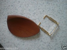 1 PC Jujube wood Violin Chin rest with Gold Color Chin rest screw Clamp all 4/4