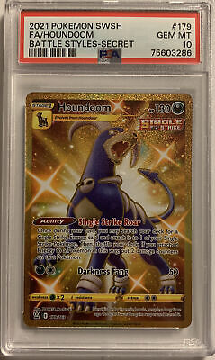 PSA 10 Houndoom 179/163 Pokemon TCG Battle Styles Gold PSA 10 Houndoom 179/163 Pokemon TCG Battle Styles Gold