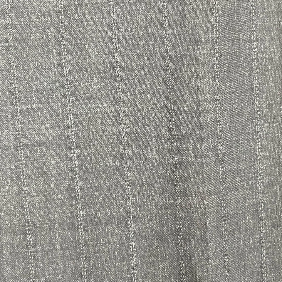 Теория шерстяная смесь брюки размер 10 широкие ноги карьера в полоску серый - Изображение 3 из 4