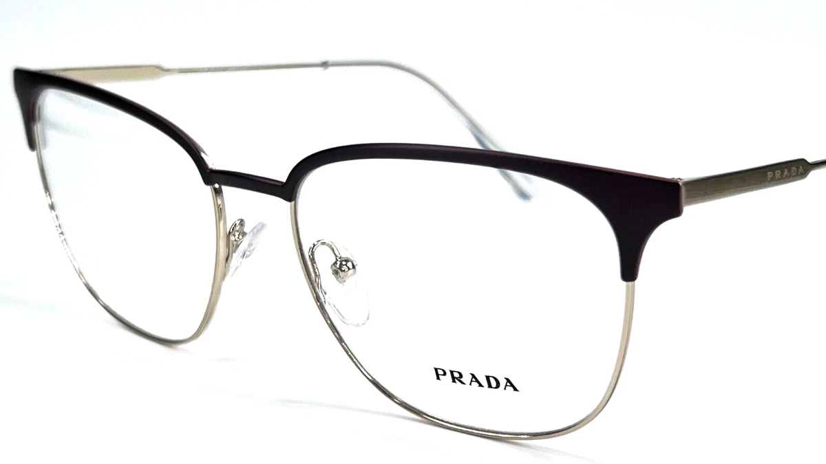 Prada metal frame eyeglasses sales