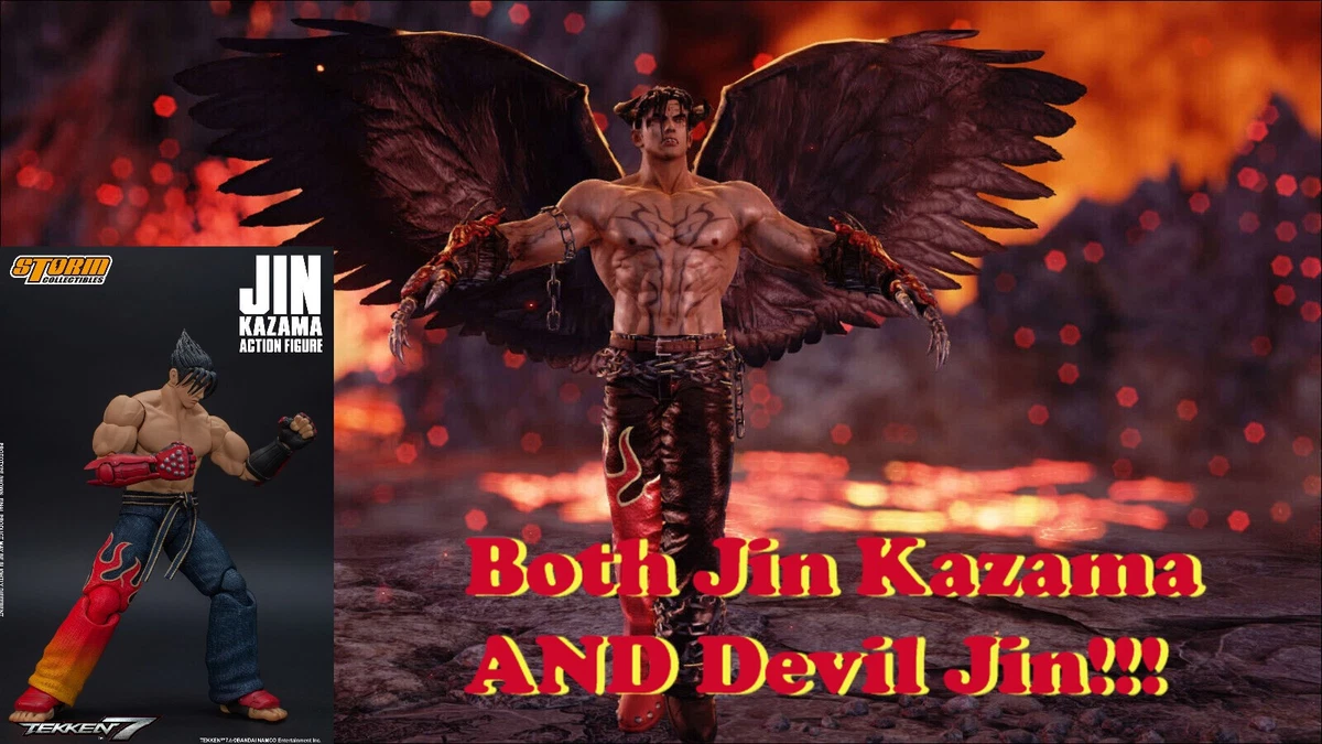 Tekken JIN KAZAMA & DEVIL JIN Kazama 1/12 Storm Collectibles / 2 FIGURE LOT SALE Tekken JIN KAZAMA & DEVIL JIN Kazama 1/12 Storm Collectibles / 2 FIGURE LOT SALE