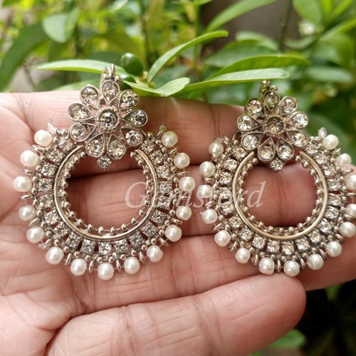 Neue antike indische pakistanische Bollywood Gold Jhumki Jhumka Ohrhänger Bali - Bild 7 von 9
