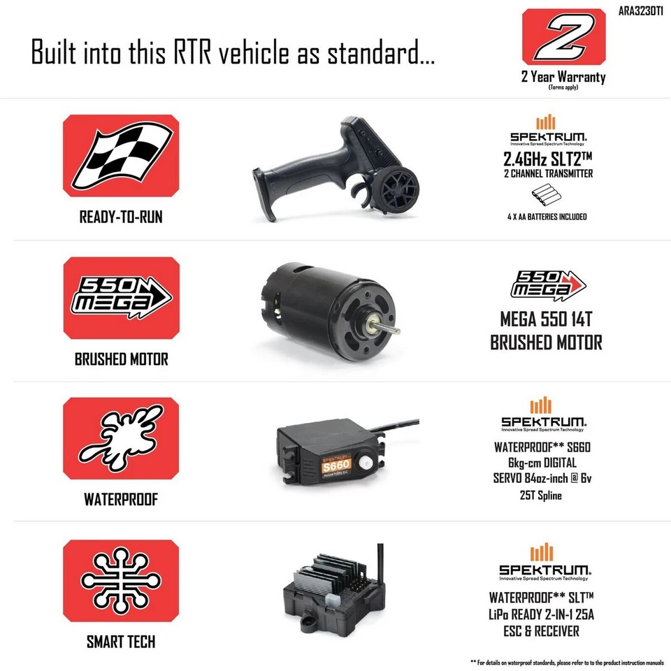 Arrma 3230T1 1/10 GORGON 4X2 MEGA 550 Brushed Monster Truck RTR - Bild 4 von 4