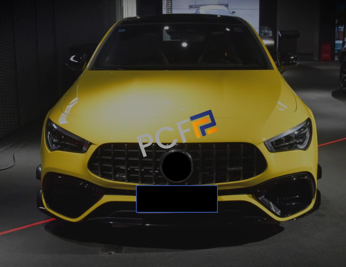 Fits 2020-2023 Benz W118 CLA45 CLA45S C118 Carbon Fiber Front Bumper Tuyere Trim - Picture 4 of 17