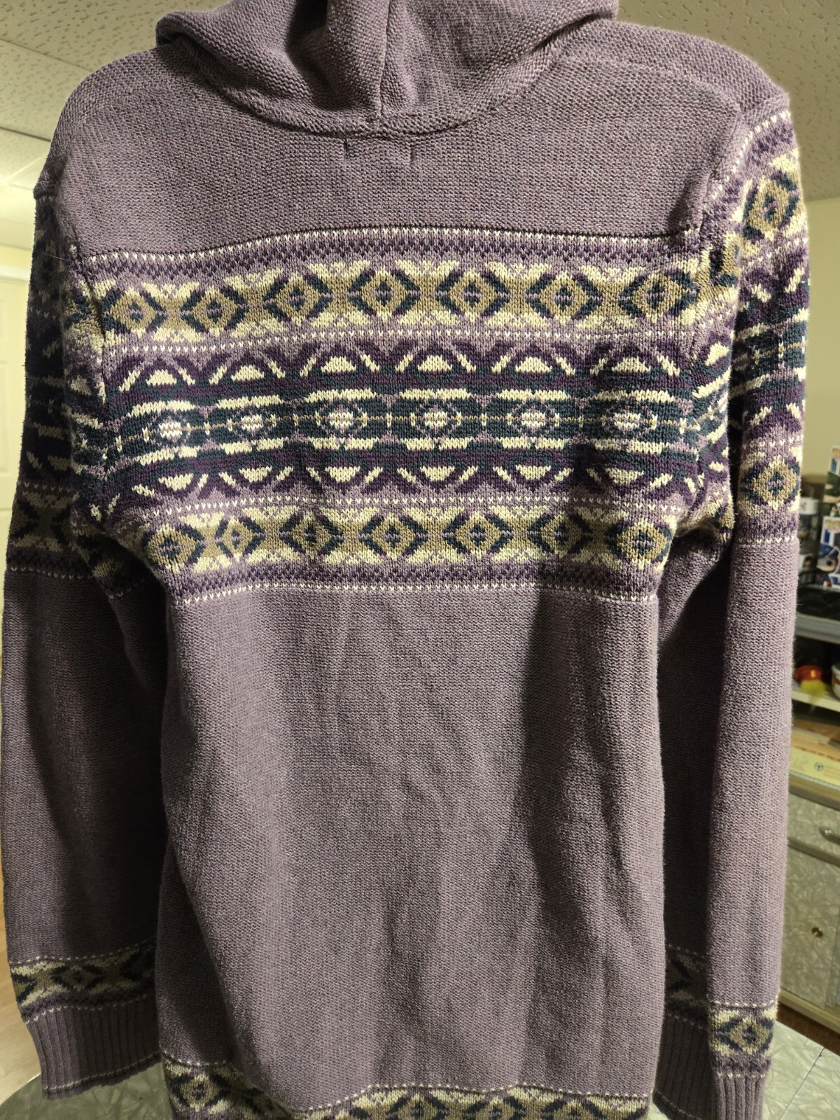 Eddie Bauer Women's  Pullover Hoodie Nordic Sweater Large image 2