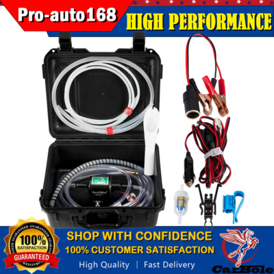Standard 12V Fuel Transfer Pump Moves 30 Gallons of Gas Per Hour Gasoline Diesel