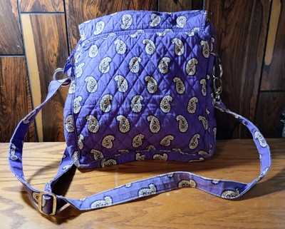 Vera Bradley Simply Violet Purple Paisley Mailbag Crossbody  display picture 2