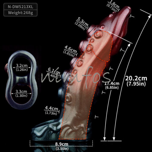 Penis Sheath Male Bigger Sleeve Girth Reusable Condom Extender-Enlarger-Enhancer - Picture 15 of 32