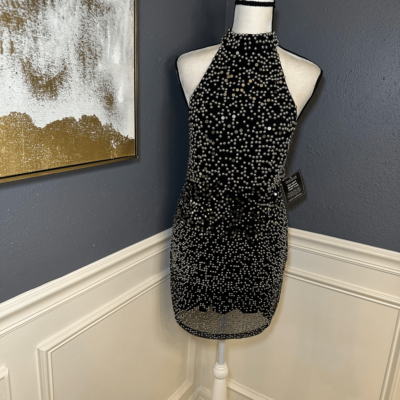 knee length dresses for ladies Olivia Sequin Mini Dress – Retrofete main image 1