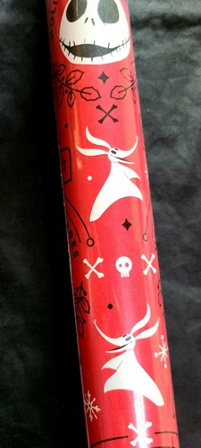 Nightmare Before Christmas 70sqft Gift Wrapping Paper FLAT With 6yds Ribbon - Picture 6 of 6