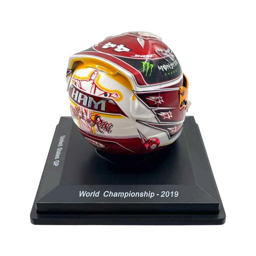 Mini Helmet Spark 1/5 Lewis Hamilton United States GP World Championship 2019 - Immagine 3 di 4