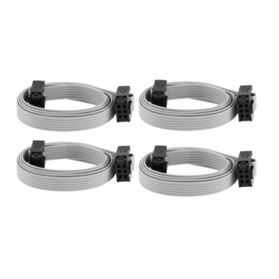 4 Pcs 6 Pin 6 Wire IDC Socket Flat Ribbon Cable 50cm Long