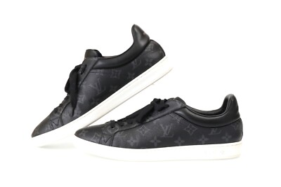 LOUIS VUITTON HERREN Luxembourg Line Sneakers Monogram Eclipse BK A4PAX US10 ...