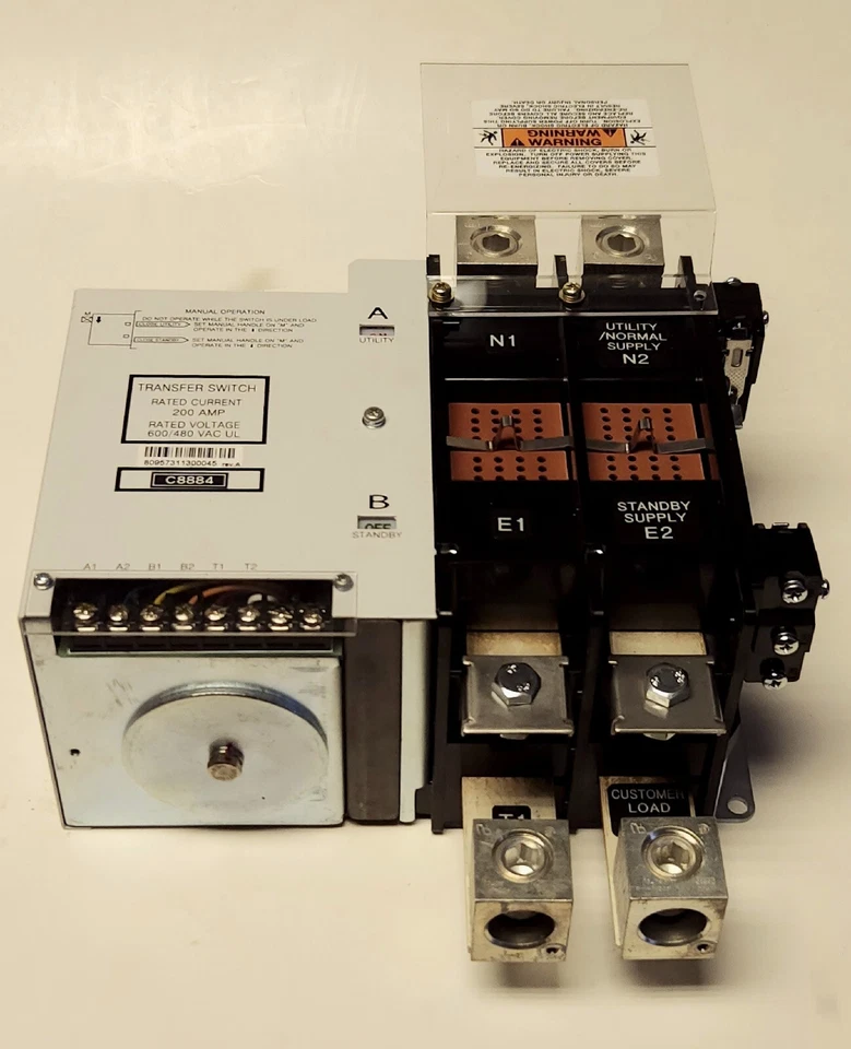 通用 TAS TTS ATS C8884 自动转换开关控制器组件 200 安培