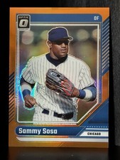 2024 Donruss Optic Sammy Sosa Orange Prizm #147/199 Chicago Cubs