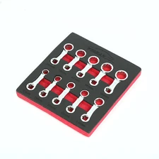 10pc Torque Wrench Spanner 12 Point Adaptor Set, 3/8" Drive, Metric: 10mm - 19mm