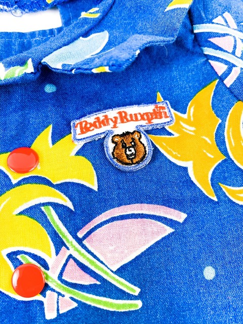 VINTAGE TEDDY RUXPIN BLUE HAWAIIN SHIRT FAST / FREE SHIPPING | eBay