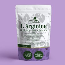 L Arginine Amino Acid B12 B6 Zinc 1500mg