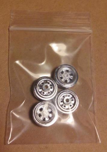4 llantas Mustang Hot Rod Corvette Dragster BMW M1 Scalextric SCX Exin Triang